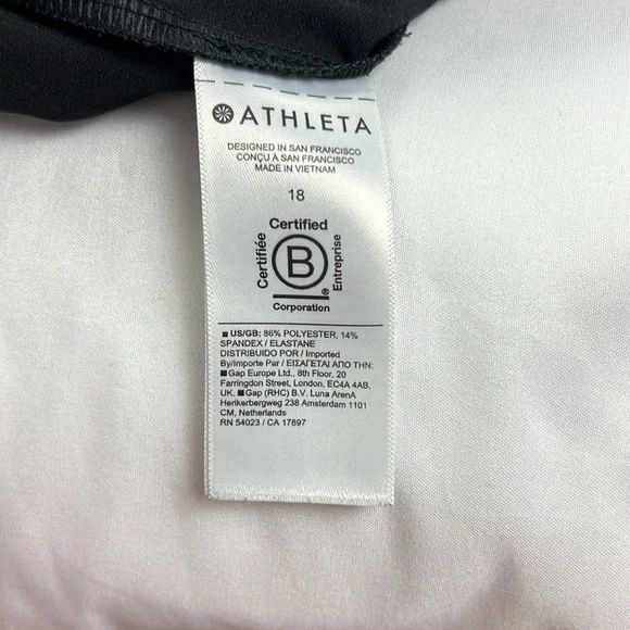 Athleta Women’s 18 Black Zipper Pocket Pull-on Endless High Rise Pant - Picture 7 of 10